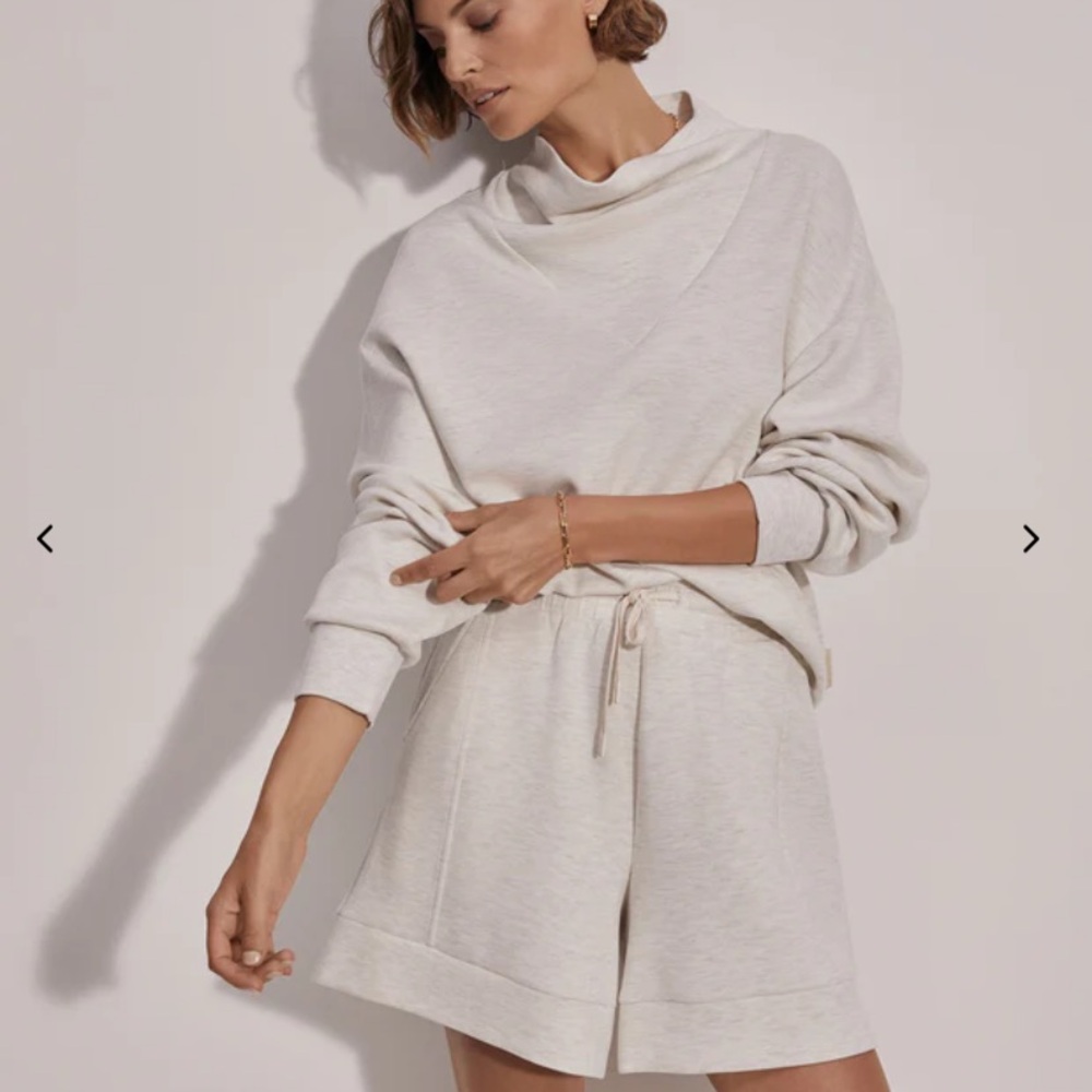 White Terry Cloth Shorts